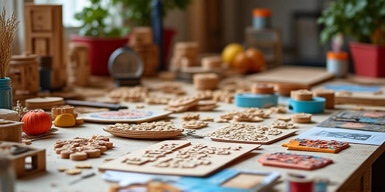 Vintage model kits, laser-cut houten onderdelen en craft materialen bij Cog & Quill Crafts